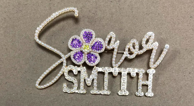 *** Pre-Order*** Soror Custom Name Brooch