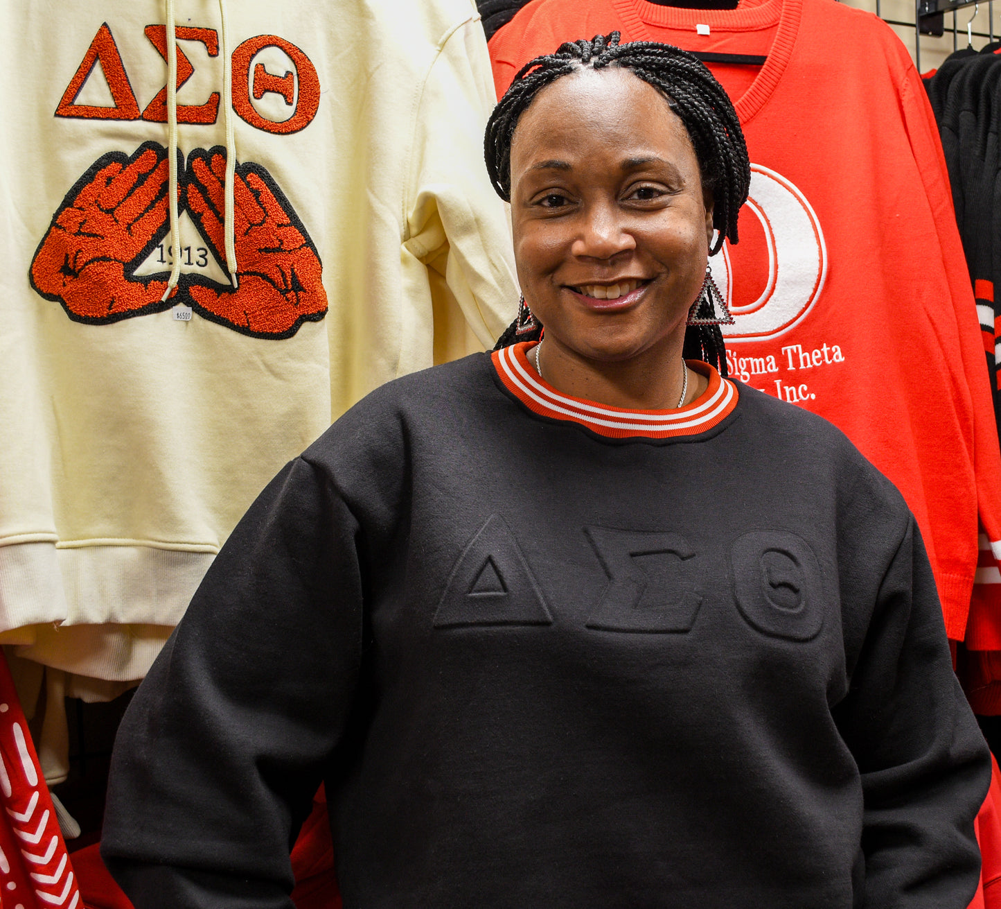 DST Black Embossed Sweatshirt