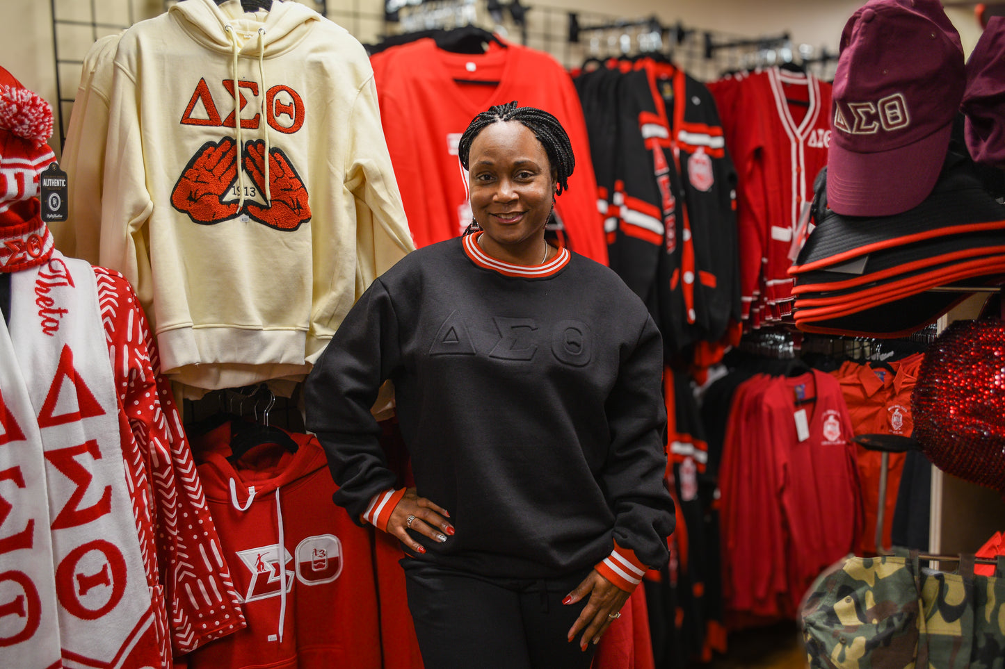 DST Black Embossed Sweatshirt