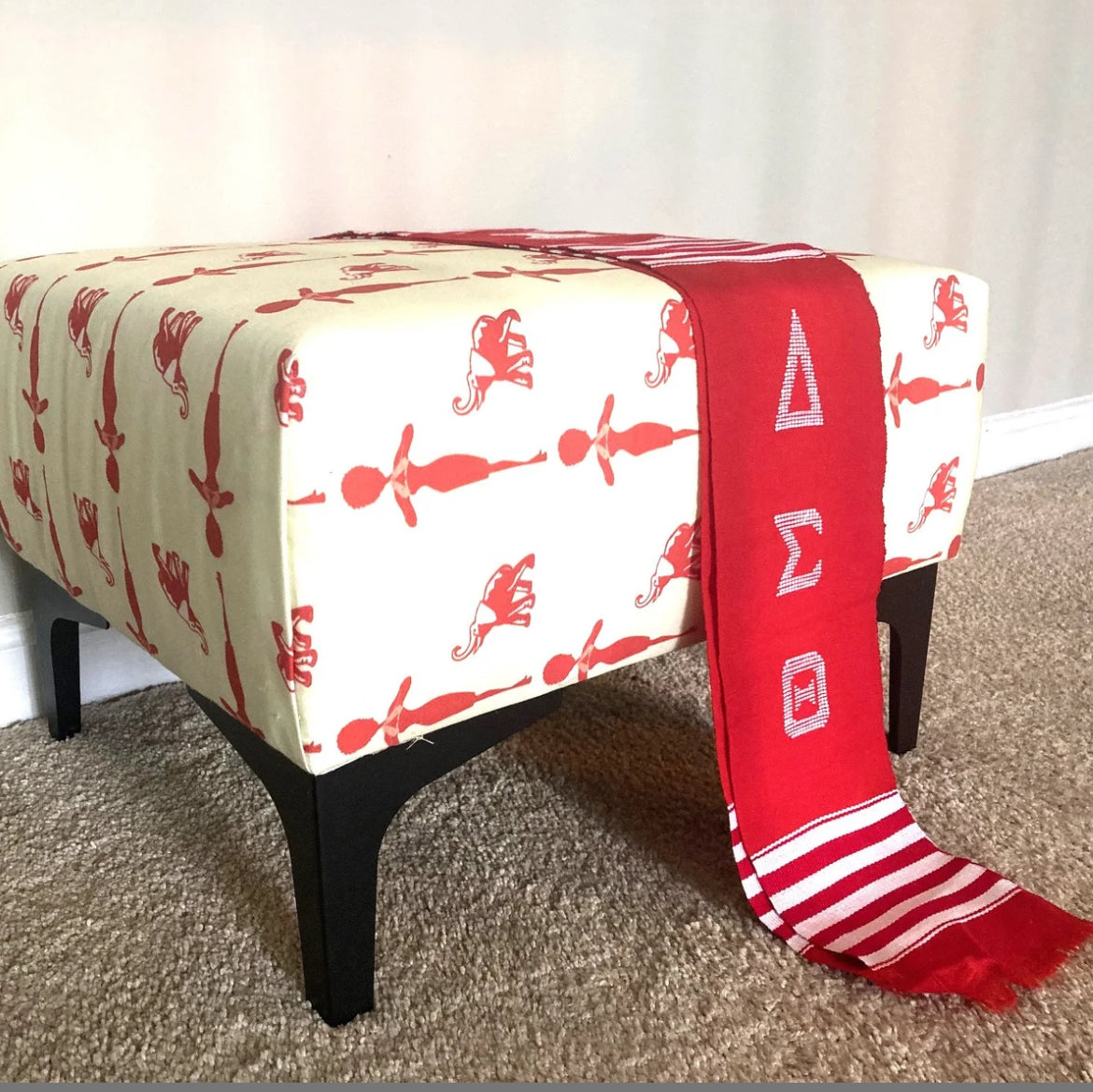 Delta Sigma Theta footstool