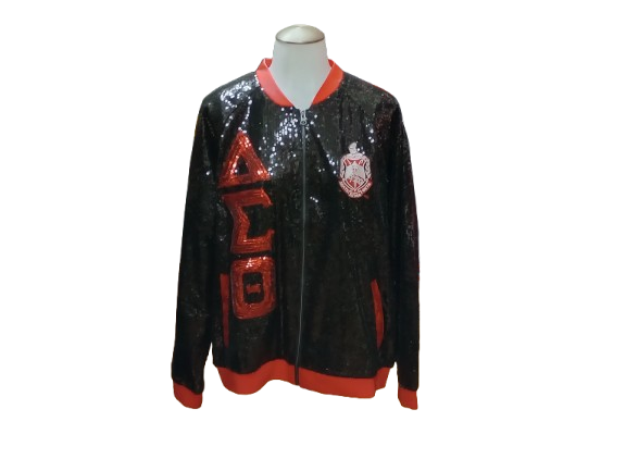 Zip Up Jacket with DST Symbols and Red Crest