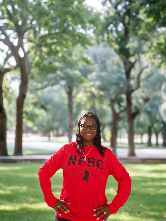 NPHC of Prince George's County with PG logo light weight Hoodie