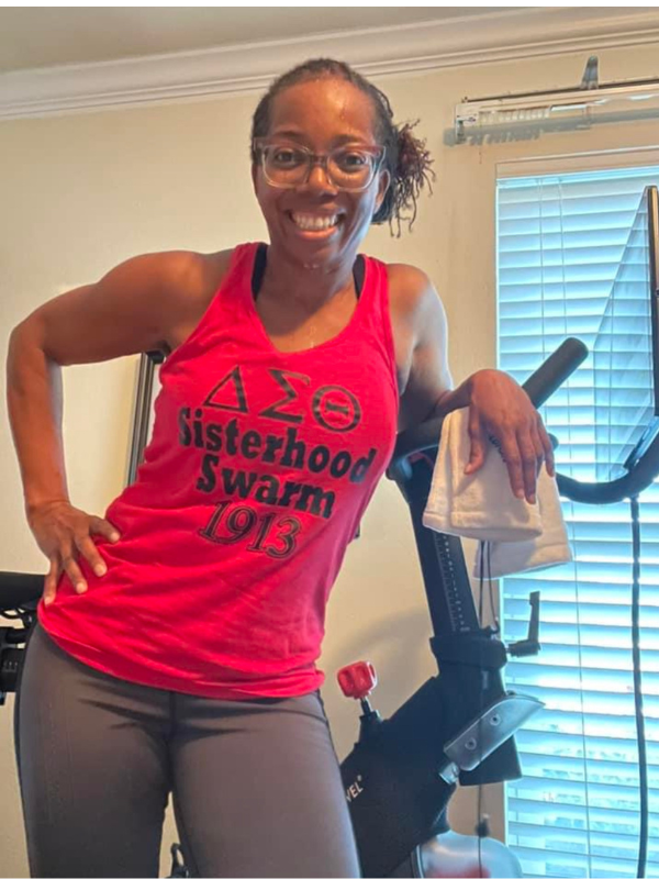 DST Sisterhood Swarm Racer Back Tank Top
