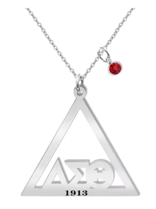 Stainless Steel Pyramid Chain with Greek symbols and 1913