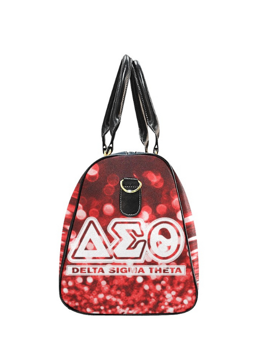 Small Delta Sigma Theta weekend getaway travel bag
