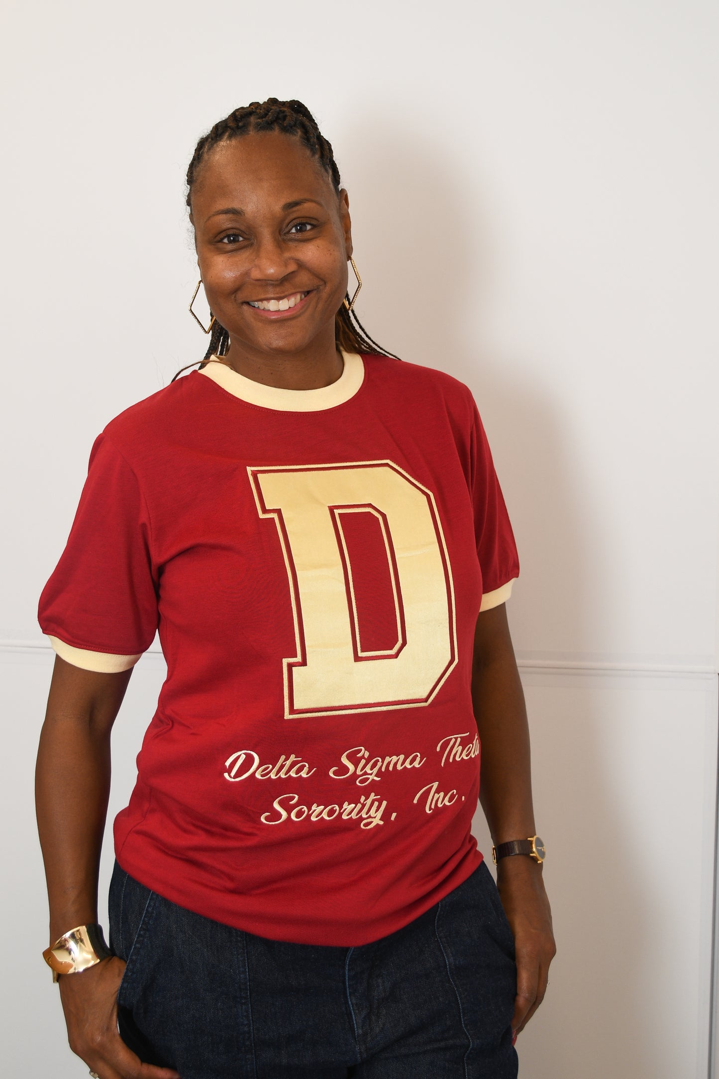 Varsity Delta Sigma Theta Ringer Tshirt