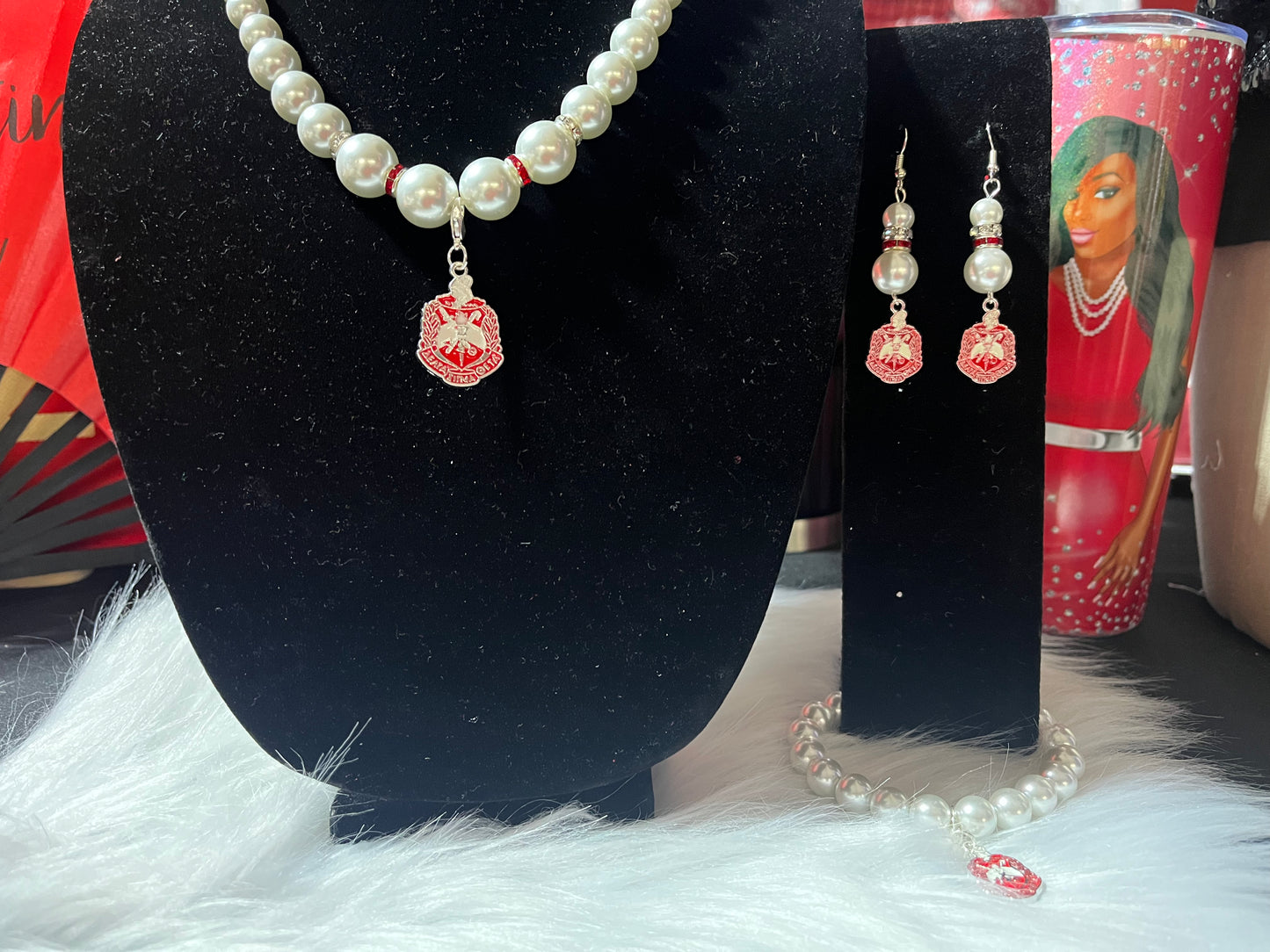 DST 3PC Pearl jewelry set