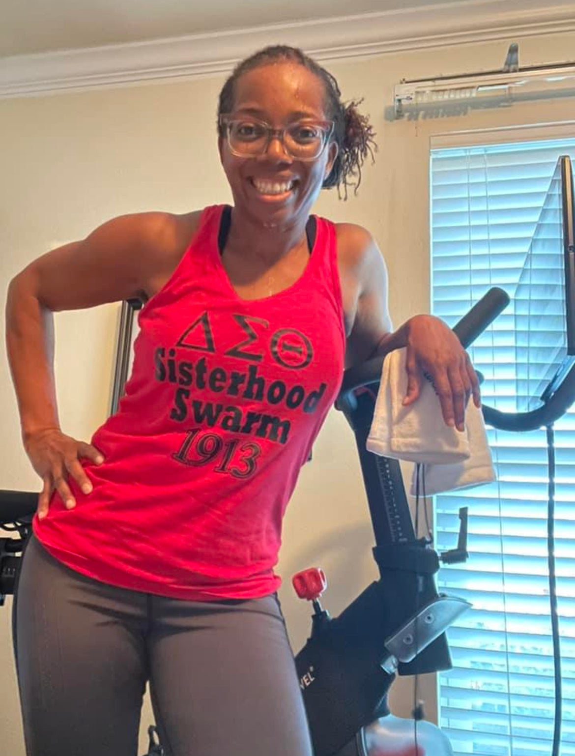 DST Sisterhood Swarm Racer Back Tank Top