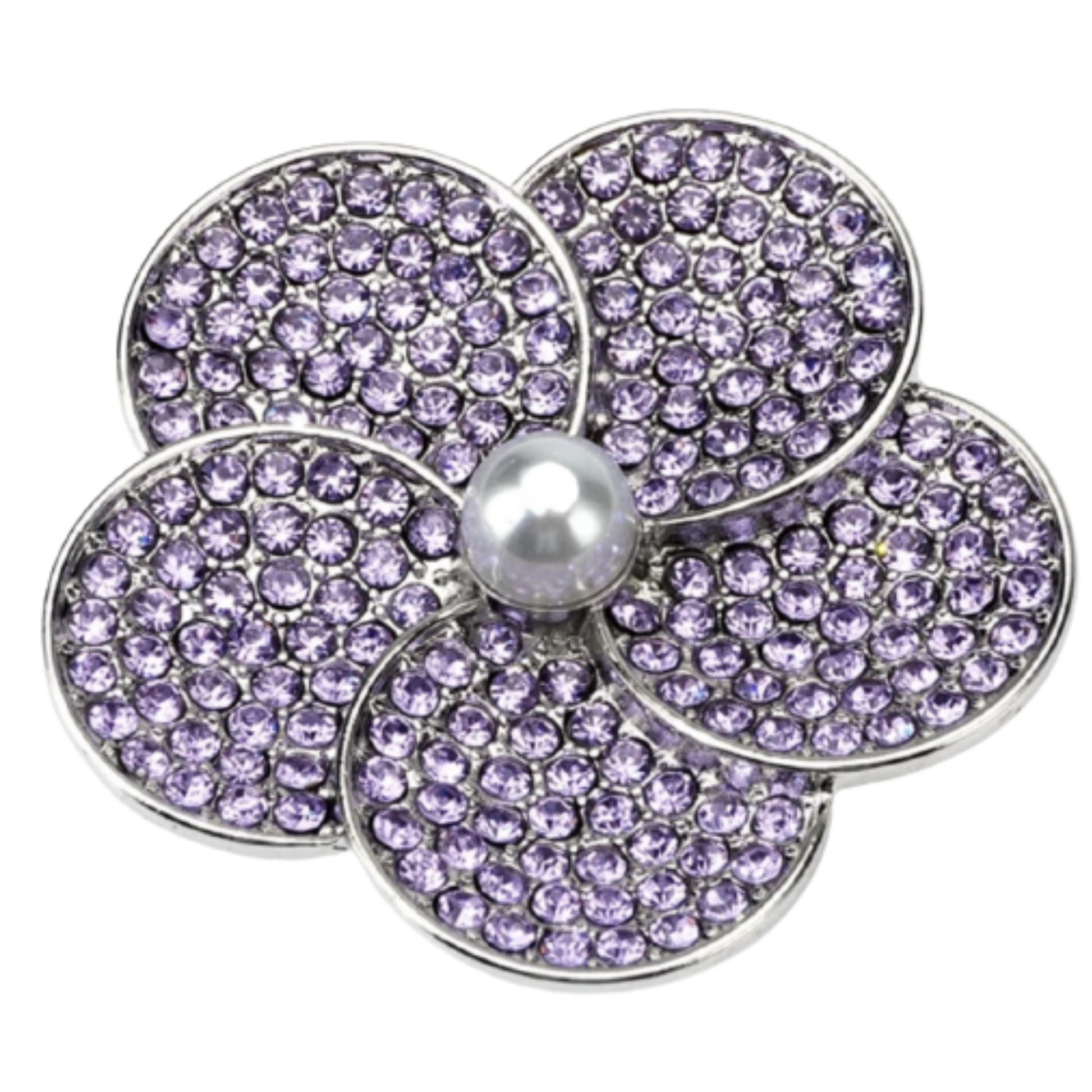 Rhinestone Violet Lapel Pin Delta Sigma Theta
