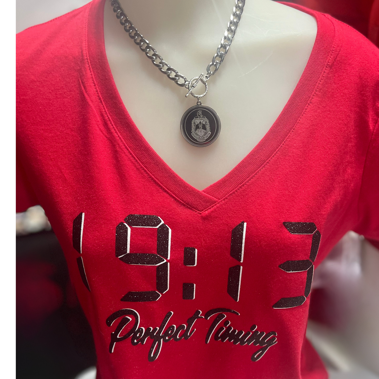 Perfect timing glitter apparel