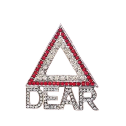 Delta Dear red & silver