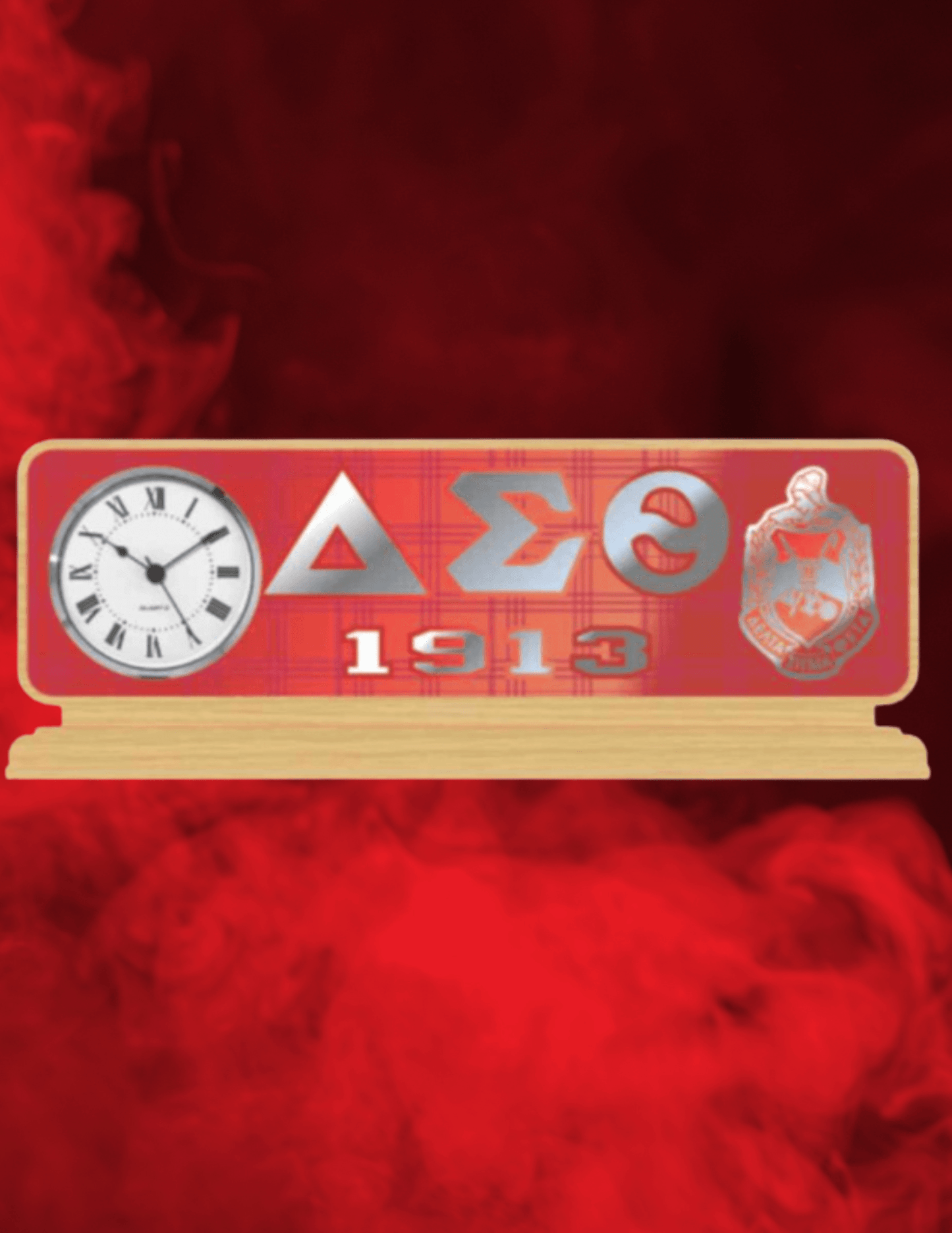 Delta Sigma Theta desktop clock