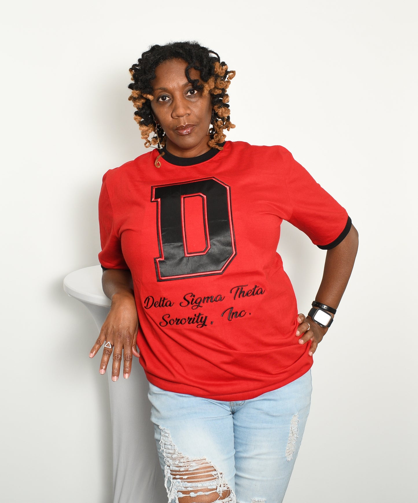 Varsity Delta Sigma Theta Ringer Tshirt