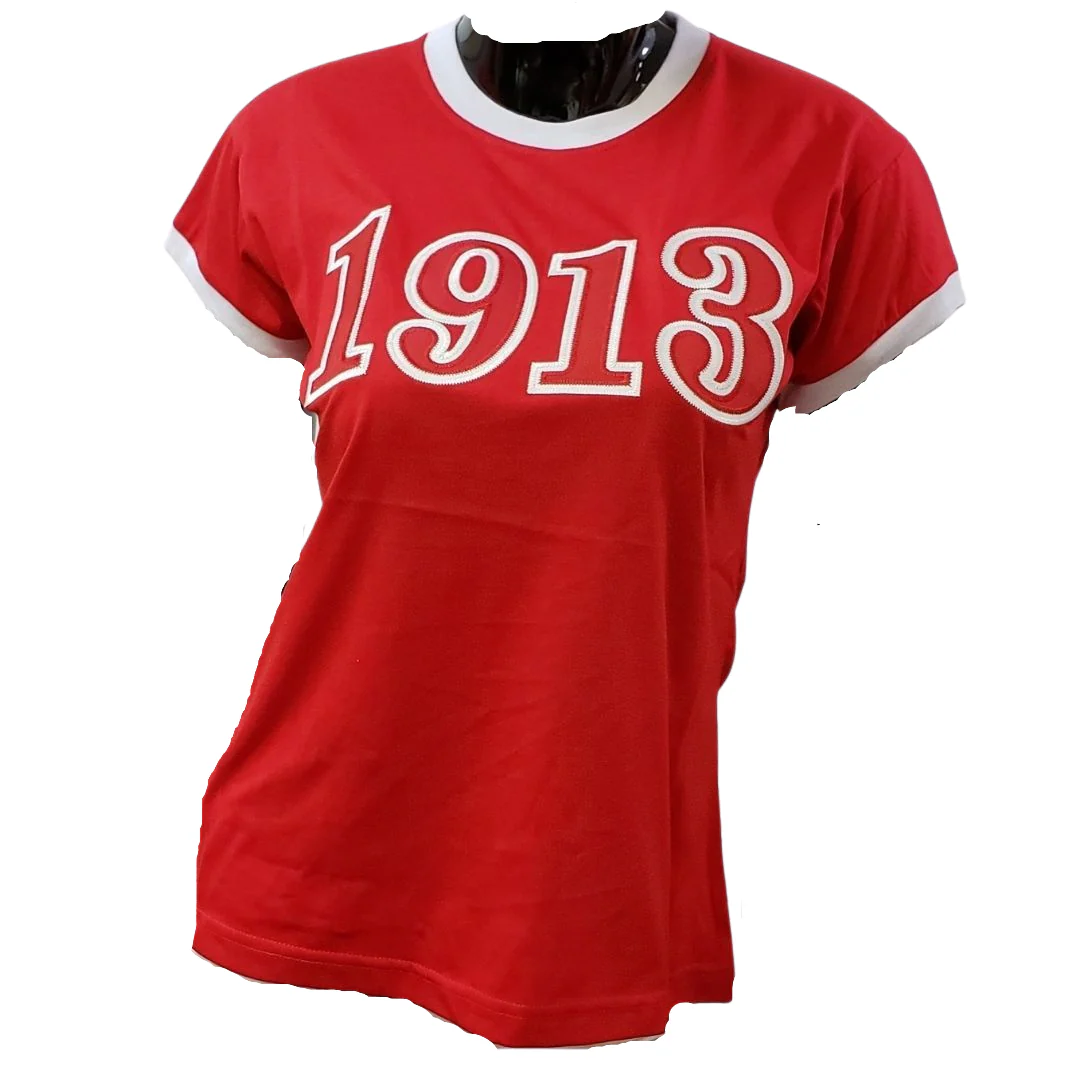 1913 Classic Ringer Tee – Heritage Red