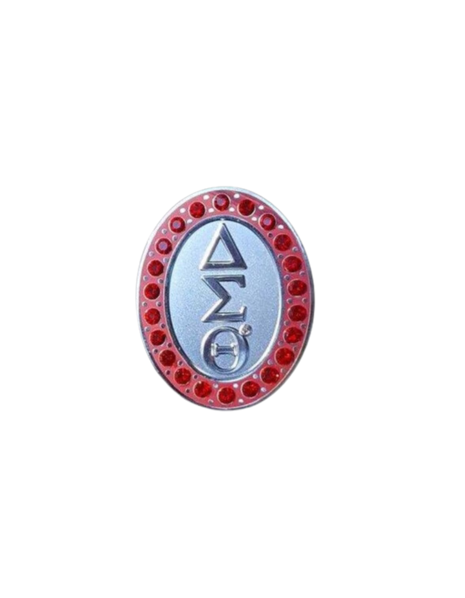 22 Ruby Rhinestone Lapel Pin-Delta Sigma Theta