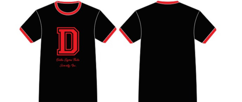 Varsity Delta Sigma Theta Ringer Tshirt