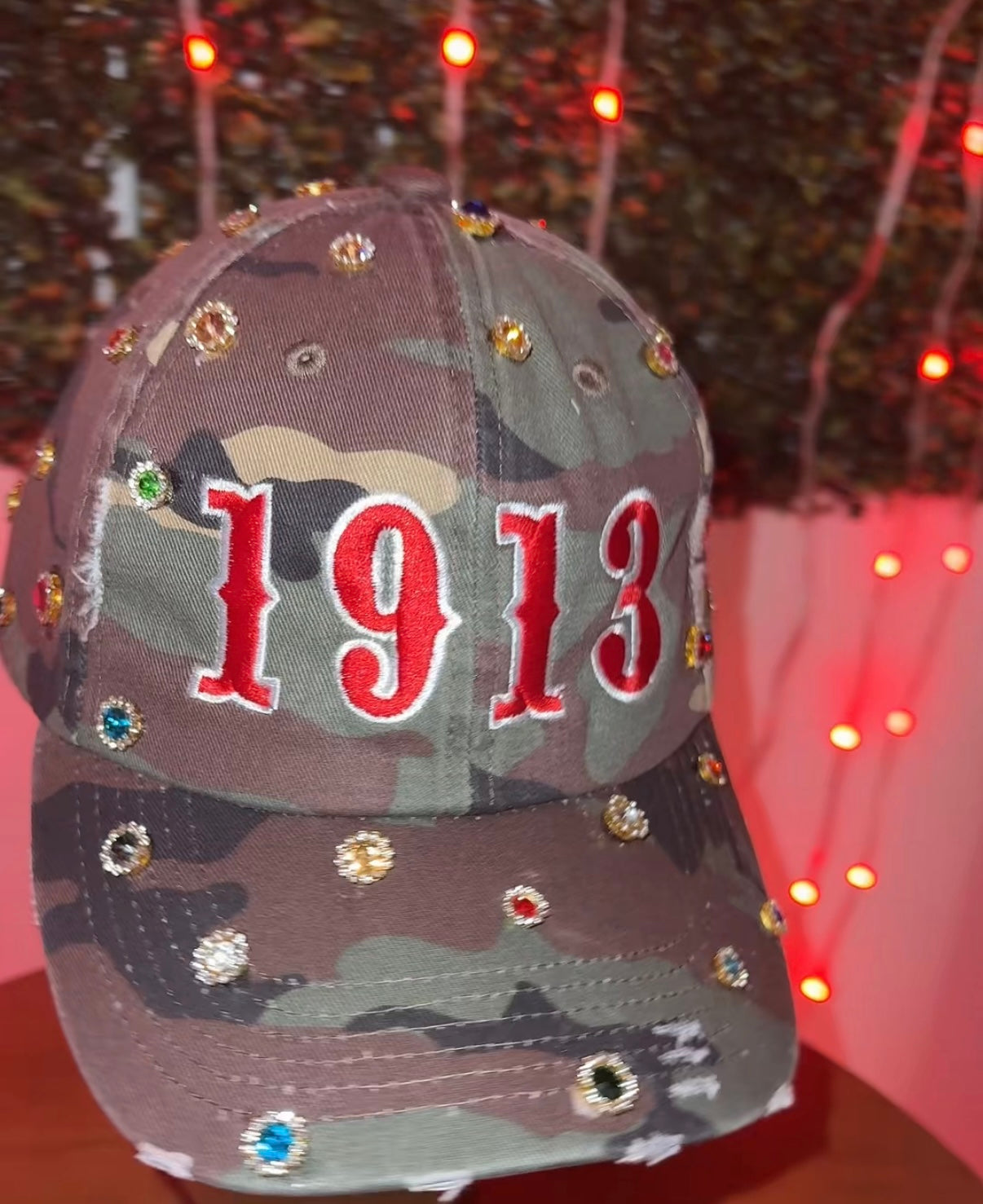 Sparkle & Serve: 1913 camo cap
