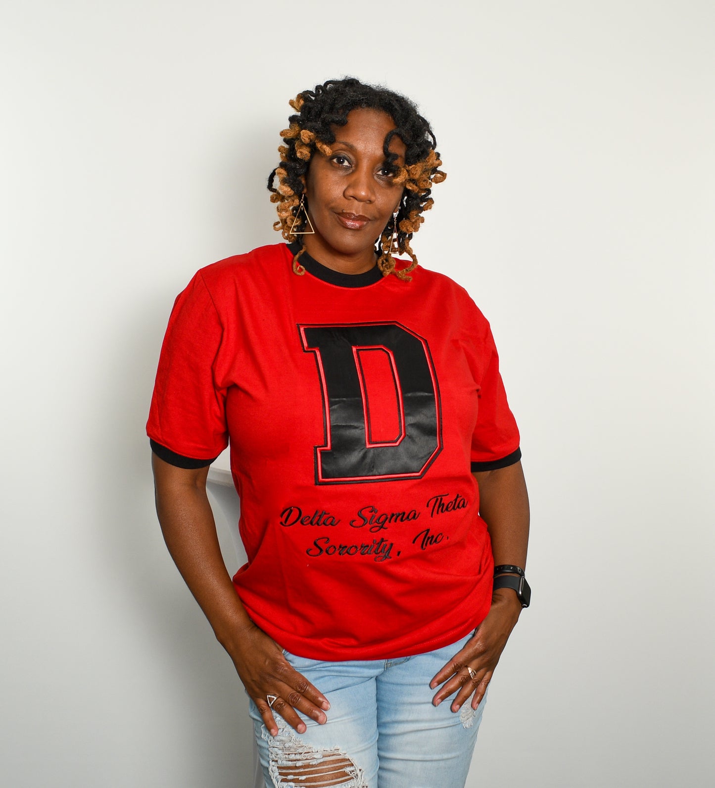 Varsity Delta Sigma Theta Ringer Tshirt