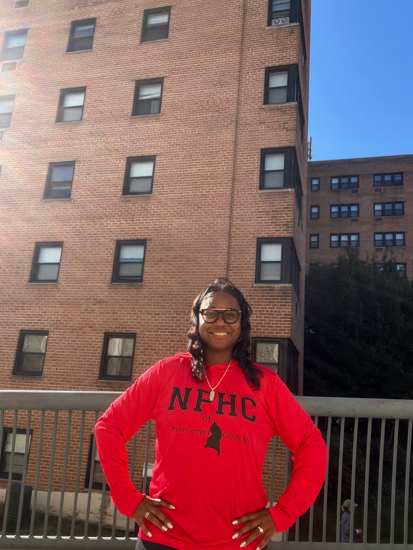 NPHC of Prince George's County with PG logo light weight Hoodie