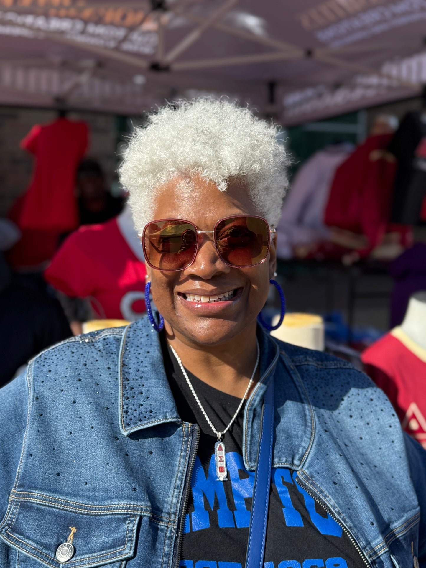 925 sterling silver 2 sided cartouche with Red DST Symbols and Red Founding year with 18’ Rope Chain