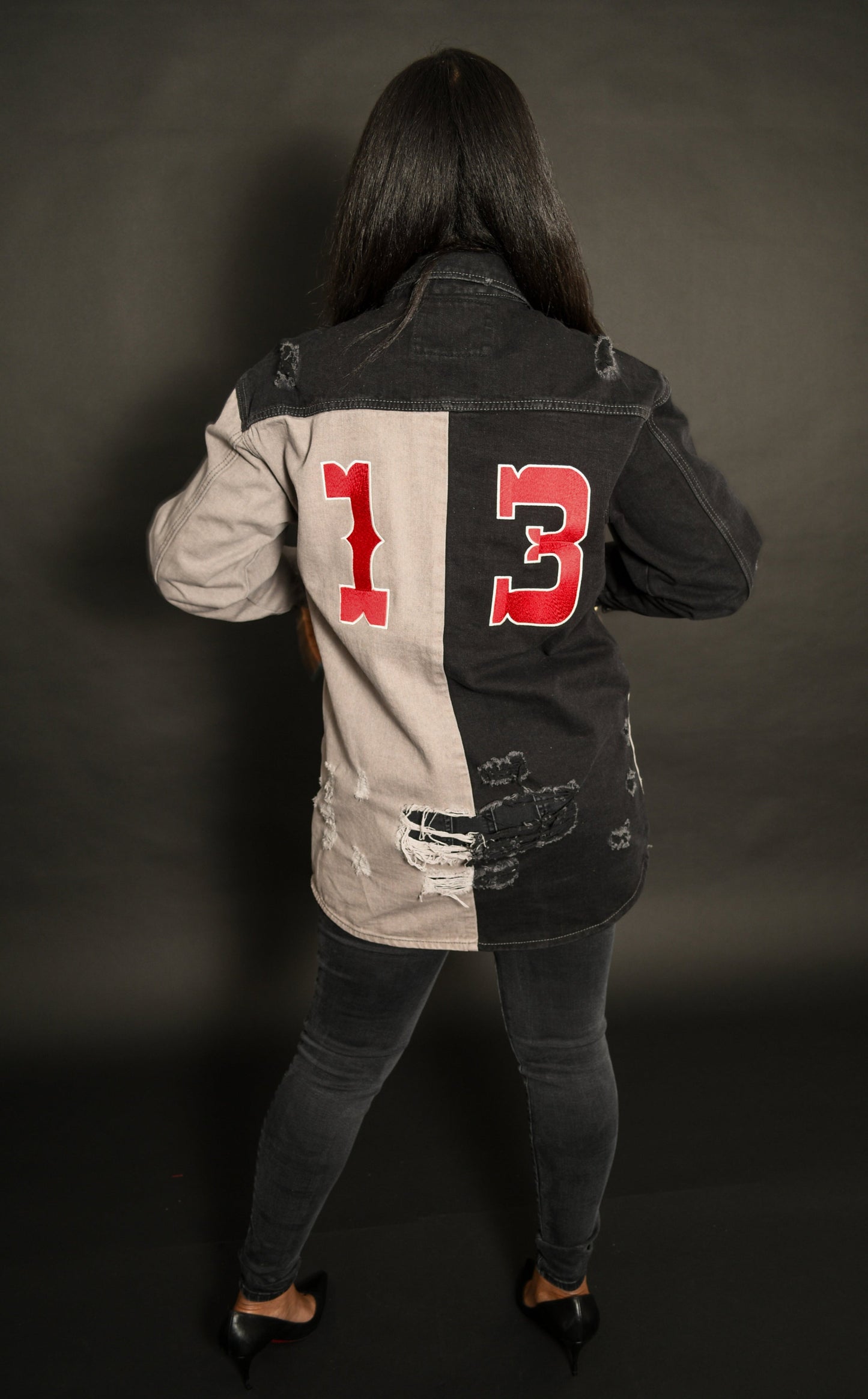 Two tone denim Jacket