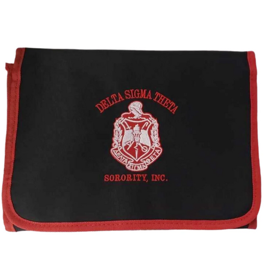 Delta Sigma Theta Trifold Cosmetic Bag