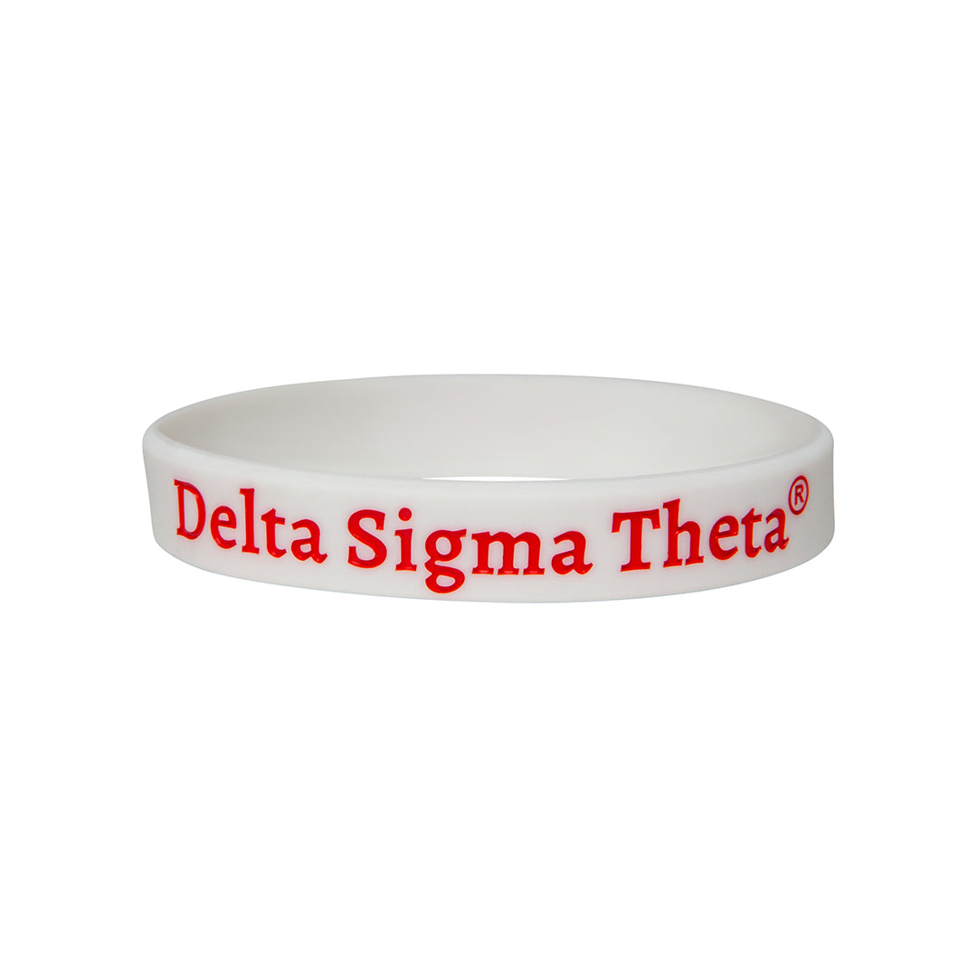 Delta Sigma Theta Solid Silicone Wristband