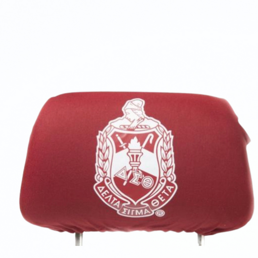 Car Seat Headrest Cover - Delta Sigma Theta