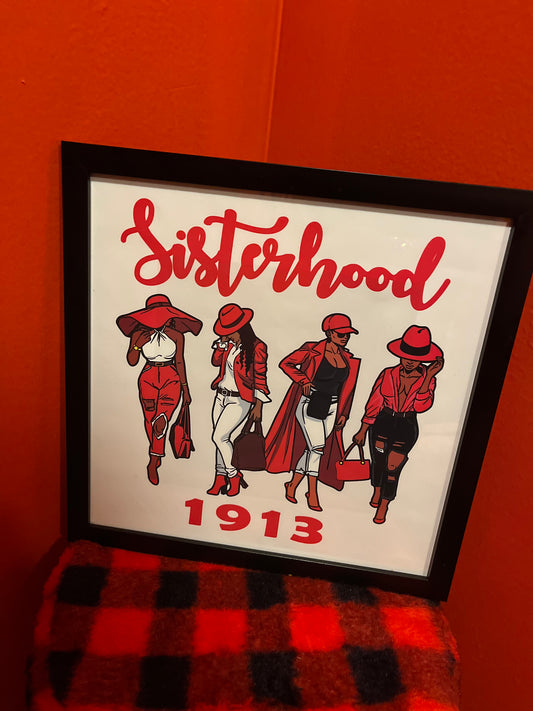 DST Sisterhood Framed Canvas