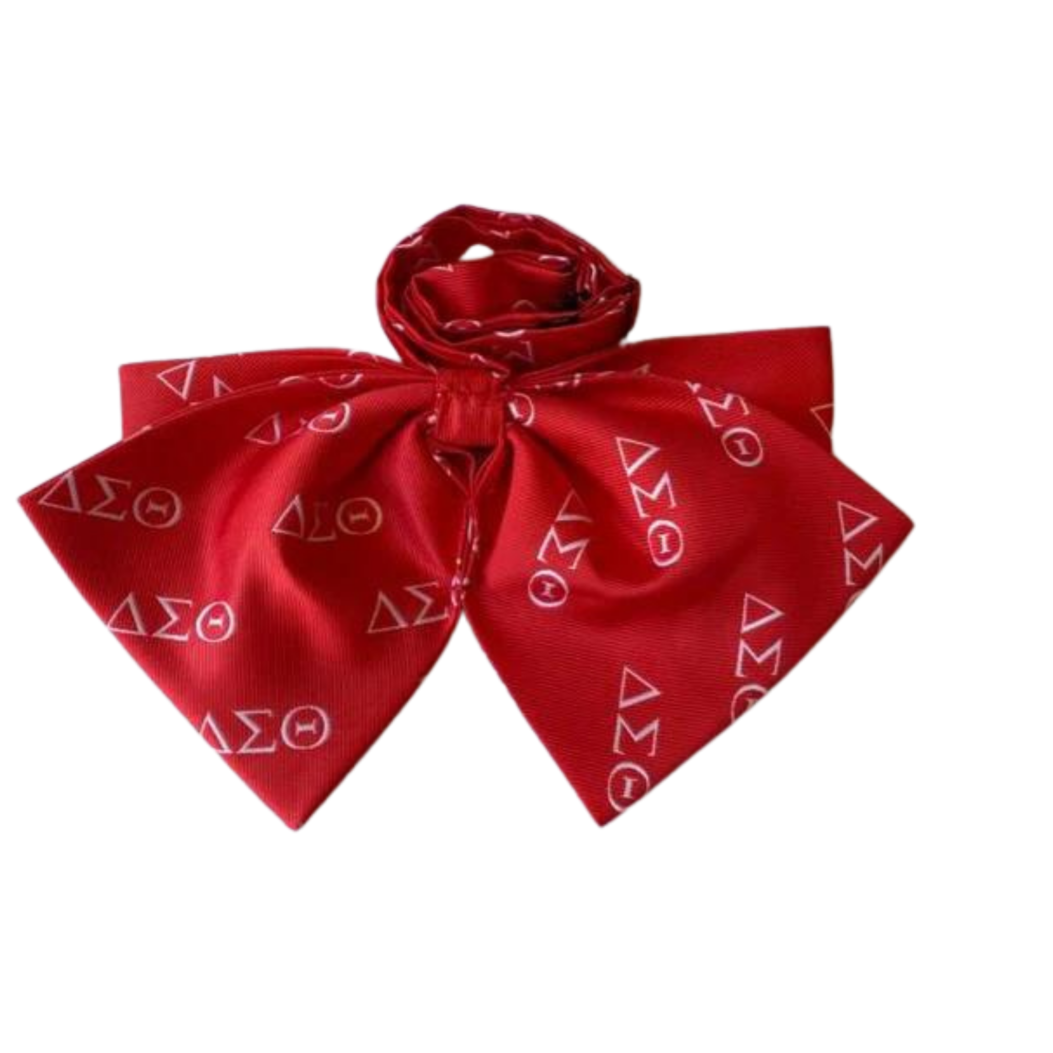 Red & White Bow Tie with DST Symbols