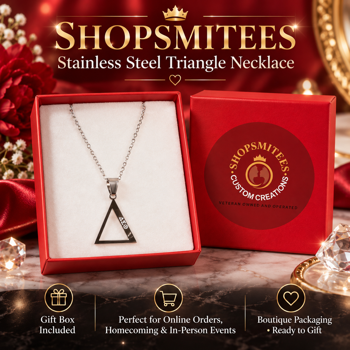 Stainless Steel necklace DST symbols