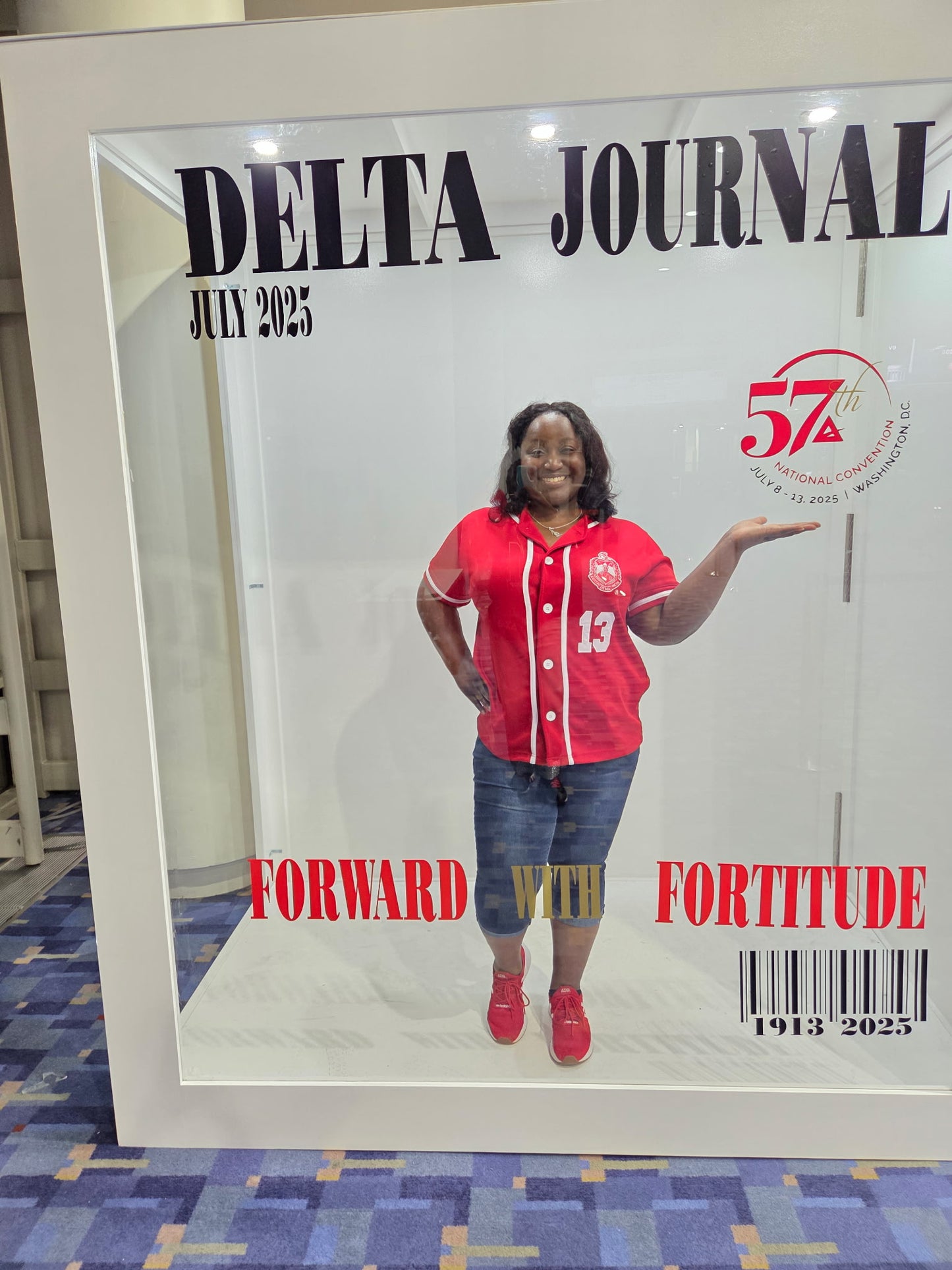 Baseball Jersey Red and White Button Down Shirt With Red Crest