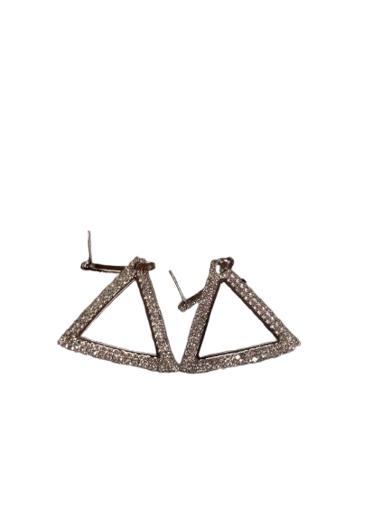 Delta Bling Triangular Shaped Earrings
