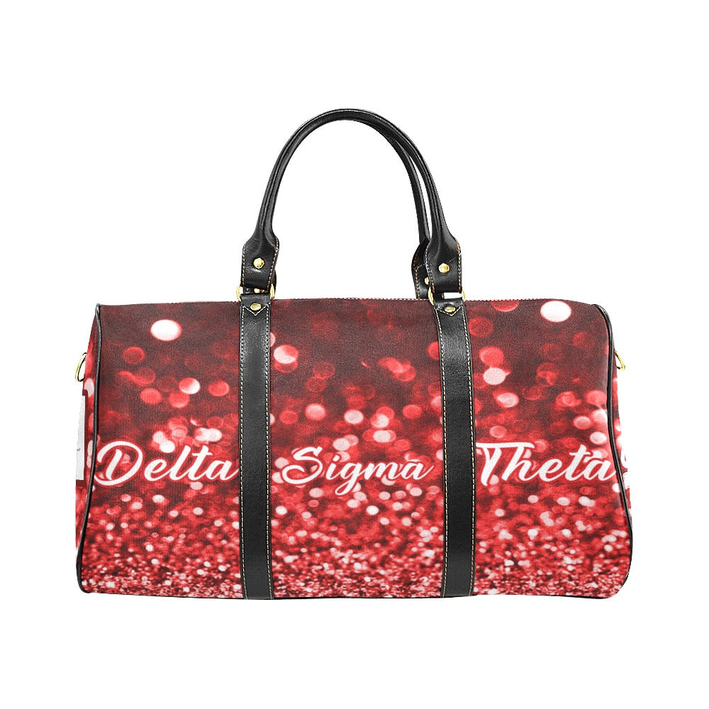 Small Delta Sigma Theta weekend getaway travel bag