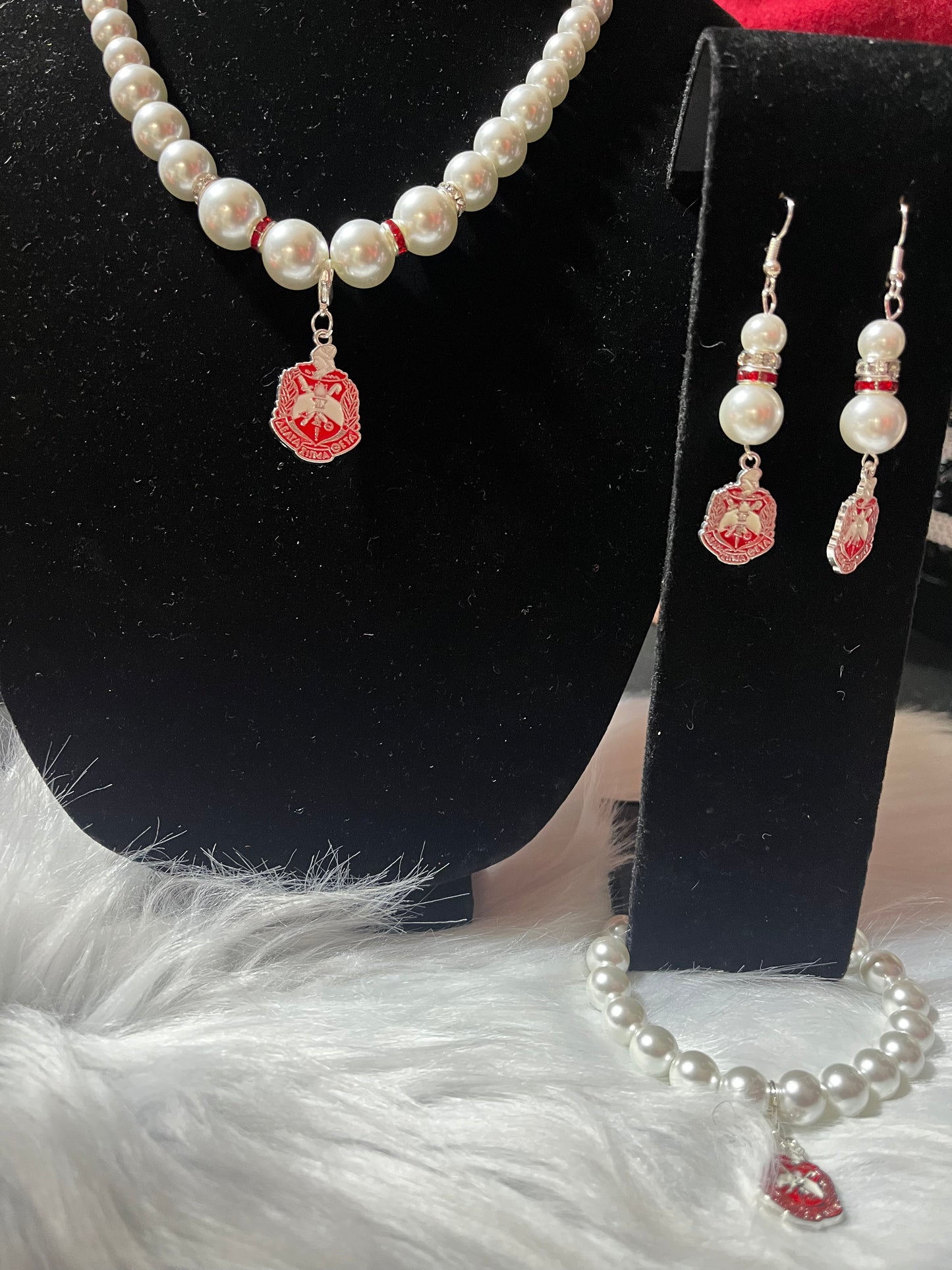 DST 3PC Pearl  jewelry set