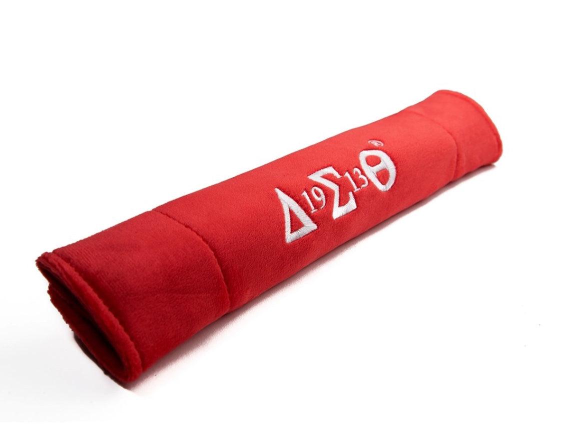 Seat Belt sleeve embroidered w/ Greek Letters - shopsmitees