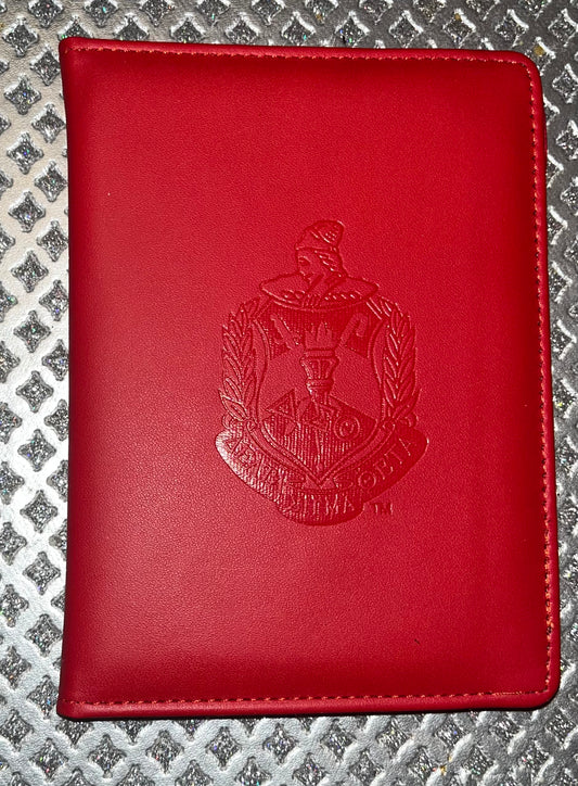 Passport Cover Delta Sigma Theta with Sorority Crest on front - shopsmitees