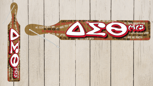 Delta Sigma Theta Founders Graffiti Print Wood Paddle